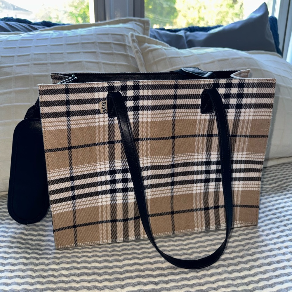 The Work Tote in Plaid